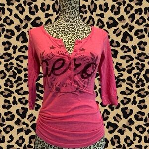 Y2K Aéropostale Henley Top